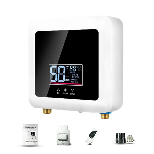 Calentador de agua instantáneo 5500W Mini calentador de agua eléctrico sin tanque Soporte de pantal Tomshoo Calentador eléctrico