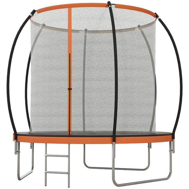 CoSoTower Trampoline Extérieur de 10 Pi avec Filet de Sécurité et Échelle, Trampoline de Mise en Forme pour Ados et Adultes