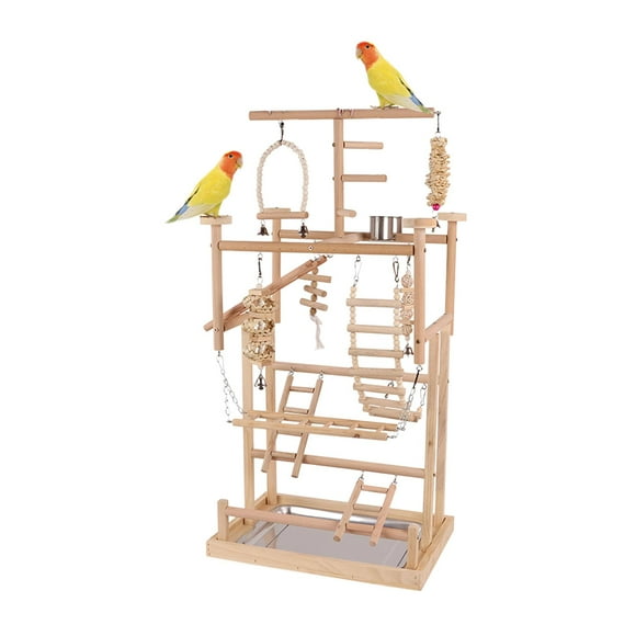 Runquan Bird Playground Bird Activity Parrot Playground for Budgie Finches Cockatiel