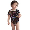 thumbnail image 3 of Daiia Humming Bird Printed Unisex-Baby Short Sleeve Onesies Bodysuits Baby Climbing Clothes Soft and Comfortable Romper with Expandable Shoulder Design-6 Months, 3 of 8