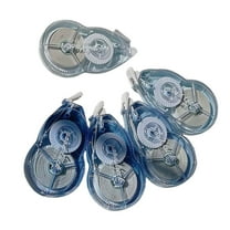 5Pcs Correction Tape Roller 20mX5mm White Out Tape Quick Drying Corrective Tapes Total 100m for Writing Journaling Notin