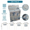 thumbnail image 6 of Blue Jellyfish Coastal Table Runner 72 Inches, Beach Starfish Nautical Coral Vintage Bed Runner Dresser Scarves Tabletop for Indoor Outdoor Parties/Ceremony/Banquet, 16" x 72", 6 of 9
