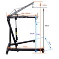 thumbnail image 6 of PreAsion 2 Ton Folding Crane Professional Foldable Shop Press Hoist Lift, 6 of 7