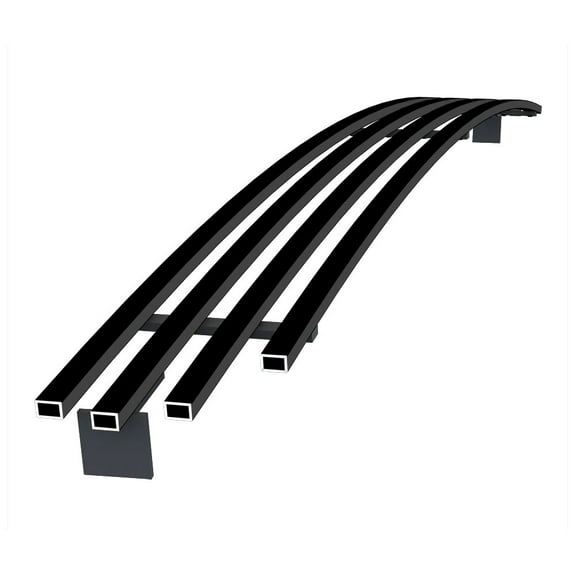 APS Compatible with Ford Mustang 1999-2004 Lower Bumper Stainless Steel Black 8x6 Horizontal Billet Front Grill Grille Insert F86010J