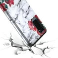 thumbnail image 6 of Samsung Galaxy S20 Case, KAESAR Hybird Drop Protection Sleek Slim Dual Layer Shockproof Colorful Graphic Armor Case For Samsung Galaxy S20 (Rose White Marble), 6 of 6