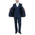 thumbnail image 2 of Julinie Mens Suit 3-Piece Solid Suit Set with Jacket, Vest, and Dress Pants - Modern Fit, 2 of 3