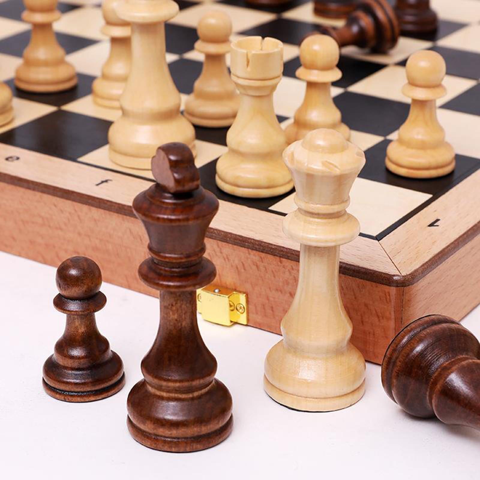  18.5 Large Chess Set for Adults Kids with Zinc Alloy