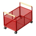 thumbnail image 3 of veasfak Rolling File Organizer Cart Bookshelf Bedroom Kitchen Under Desk Storage Box 25cmx38cmx30cm, 3 of 9