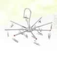 thumbnail image 6 of WHAMVOX  Clothes Hanger Clip Drying Rack Laundry Clothing Hangers Coat Hanging Silver, 6 of 8