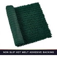 thumbnail image 6 of Walensee Non-Slip Bathroom Rugs Chenille Soft Striped Plush Bath Mat, 20" x 32", Hunter Green, 6 of 7