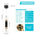 thumbnail image 2 of Lámparas De Techo Led Colgantes Modernas Para Cocina 3 Pzs. Xtellar negro, 2 of 3