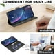 thumbnail image 3 of BINFEN COLOR BF32 For Samsung Galaxy A56 Leather Case Wallet RFID Blocking Phone Cover - Black, 3 of 5