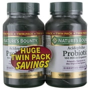 Nature's Bounty Acidophilus Probiotic Tablets, 100 Ct, 2 Pk