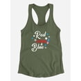 thumbnail image 3 of Red Wine And Blue Racerback Tank Women -Smartprints Designs, Female Medium, 3 of 4