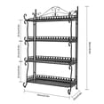 thumbnail image 3 of TOOL1SHOoo Outdoor Plant Stand 4-Tiers Collapsible Flower Stand Indoor Pot Multi-Purpose Metal Plant Stands Balcony Garden Decoration Patio, 3 of 11