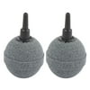 Unique Bargains Aquarium Bubble Aerator Fish Tank Pond Pump Disk Diffuser Air Stone Gray 2 Pcs