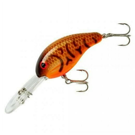 Bandit Lures 300 Series Crankbait Fishing Lure, Brown Crawfish & Orange Belly, Size 4