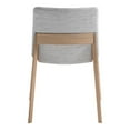 thumbnail image 3 of Moe's Home Collection Deco 18" Fabric Dining Chairs in Light Gray (Set of 2), 3 of 5
