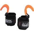 thumbnail image 2 of Weight Lifting Rod Hooks Heavy Duty Wrist Wraps Power Weight Lifting Training Gym Grips Straps Set of 2, 2 of 5