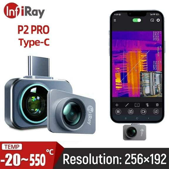 InfiRay P2 PRO Infrared Video Camera Industrial PCB Floor Detection Night Vision Thermal Imaging Camera for Android & IOS Phone