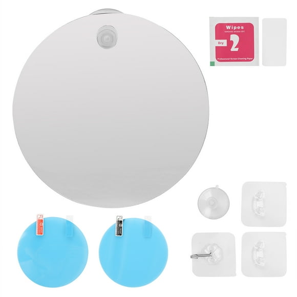 Bathroom Mirror Fogless Shaving Mirror Shower Mirror Round Shower Mirror AntiFog Shaving Mirror Wall Hanging Shatterproof Mirror For Bathroom