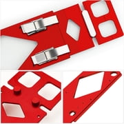 Track Saw Square Guide for Guide Rail, 90 Degree Right Angle Guide with Edge Support,Compact Circular Saw Accessory for Parallel Guide System