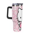 thumbnail image 4 of Hello Kitty 40 Oz Tumbler with Handle And Straw, Vacuum Insulated Stainless Steel Double Wall Water Bottle Travel Coffee Mug, Gifts for Women Boys Girls, 4 of 8