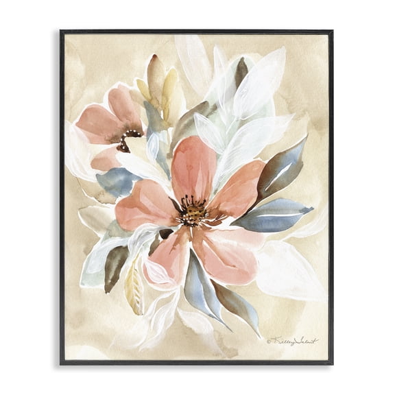 Stupell Industries Cottage Pink Lily Floral Bunches Black Framed Giclee Art, 11 x 14, by Kelley Talent