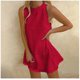thumbnail image 2 of Vestido de mujer Vestidos de verano para mujer Playa Color sólido Camiseta Vestido sin mangas Casual Vestido sin mangas suelto Pompotops  ghjkhdj2465, 2 of 5