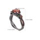 thumbnail image 2 of unbranded Anillo Estilo Gótico Con Piedra De Circonia Roja Y Retro En Negro Para Eventos Y Uso Diario, 2 of 8