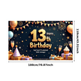 thumbnail image 5 of Decorative Design Happy 13th Birthday Banner Colorful Theme Party Decoration Balloon Decoration Celebration Banner for Teen Birthday Party Indoor Decoration Kids Celebration, 5 of 9