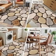 thumbnail image 5 of 3'x5' Rug for Living Room Bedroom, Cobblestones Washable Area Rugs Non-Slip Carpet Mats, Natural Stones Gravel Rock Aesthetic Art Indoor Low Pile Area Rug Runner for Kitchen, Mudroom, 5 of 8