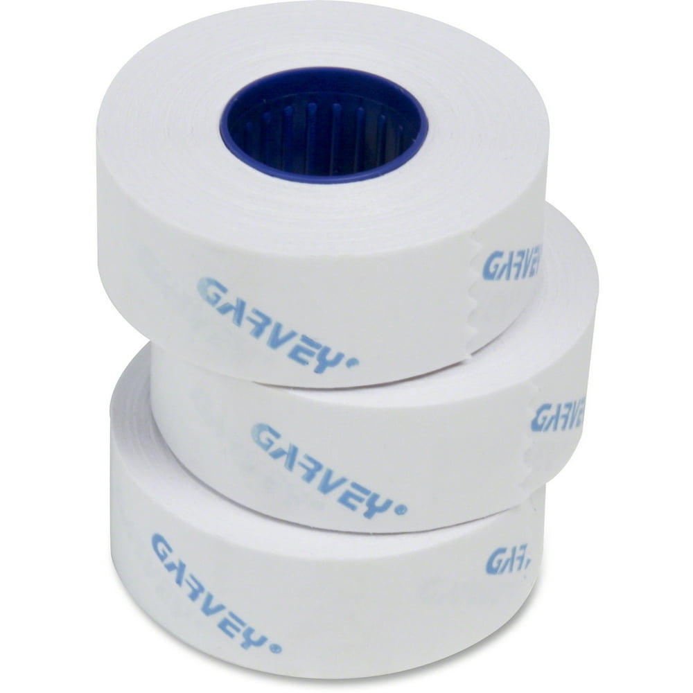 Garvey OneLine Pricemarker Labels, 7/16 x 13/16, White, 1200/Roll, 16