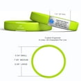 thumbnail image 2 of MedicBand Medical Alert Bracelet for Women and Men. Incl. 4 Lines Custom Engraving, Emergency Medical Wallet Card, Complimentary 12 mo. Personal Health Record Membership! Free Ship - Lime Green, 2 of 7