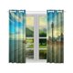 thumbnail image 2 of ABPHQTO Cortina de ventana con paisaje costero y faro Cortina de cocina 65x90 cm (dos piezas), 2 of 3