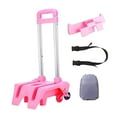thumbnail image 5 of JISADER Backpack Trolley Compact Smoothly Luggage Cart for Bags Boxes Travel Luggage Raised Pink, 5 of 9
