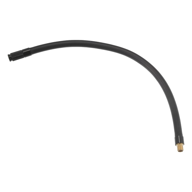 Adaptador de mandril de manguera de extensión de inflador de neumáticos roscado de 30 cm, tubo de bomba de aire, válvula de neumático, tubo de conexión negro para coche, camión, bicicleta, MTB, goma de cobre Unique Bargains mandriles de llantas