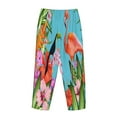 thumbnail image 5 of Balery Tropical Jungle Flamingo print Women's Pajama Pants,Ultra Lightweight Pjs,Lounge Pant-XX-Large, 5 of 9