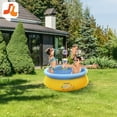 thumbnail image 3 of JLeisure Sea Otter 12011 5 Foot x 16.5 Inch Inflatable Outdoor Backyard Kids Swimming Pool, 3 of 8