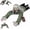 #B, variant on Halloween Spooky Climbing Ghost Crawling Zombie Decor, PP Red LED Sound Motion Animatronic, Prop for Haunted House Party(RL)