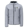 thumbnail image 2 of Men's-Cutter & Buck  Gray Georgia Tech Yellow Jackets Rainier Eco PrimaLoft Hooded Full-Zip Jacket, 2 of 3