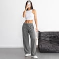 thumbnail image 4 of Resicozy Wide Leg Sweatpants Women 2026 Low Rise Baggy Sweatpants Y2K Drawstring Cotton Lounge Pants with Pockets Fall Fashion Gray XL, 4 of 5