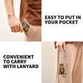 thumbnail image 5 of JIALIOU Nylon Trifold Card Wallet with ID Window Zipper Pocket for Men Women Teen Cute Owl with Autumn Leaves, 5 of 7