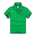 thumbnail image 3 of Havenx School Uniform Golf Polo Shirts for Boys Girls Short Sleeve Button Up Collared Polo Quick Dry Moisture Wicking Tshirts Kids Youth Casual Dry Fit Athletic Clothing,Dark Green, 3 of 4