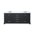 thumbnail image 3 of Dukes 80 in. W x 22 in. D Espresso Double Bath Vanity, Cultured Marble Top, and Faucet Set, 3 of 8
