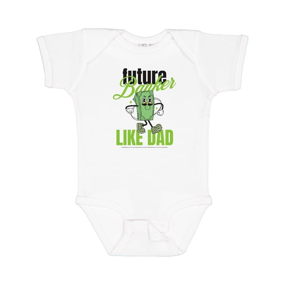 Inktastic Future Banker Like Dad Boys or Girls Baby Bodysuit