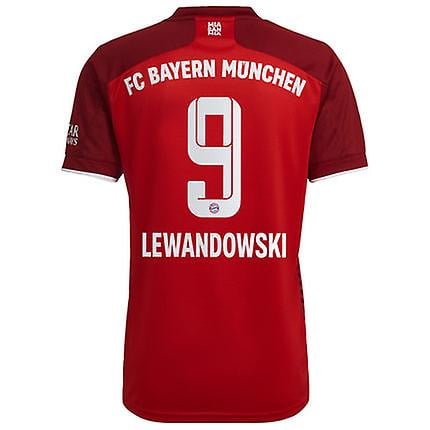 21-22 Fc Bayern Munich Camiseta local Número 9 Robert Lewandowski