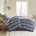thumbnail image 3 of Ensemble de Couette Imprimée en Polyester 3 Pcs 92 Pouces en Marine, 3 of 14