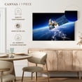 thumbnail image 5 of Elephant Stock Satellite Hovering Over Earth Wall Art - Horizontal Canvas Wall Art - Living Room Wall Decor - Astronomy & Space Canvas - Gray And Blue Decor - 24" x 16", 5 of 8