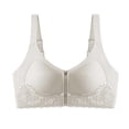 thumbnail image 2 of SOOMLON Push up Bras for Women Plus Supportive Front Close Brassiere Panel Lift Zipper Bralettes Daily Sports Bras, 2 of 8